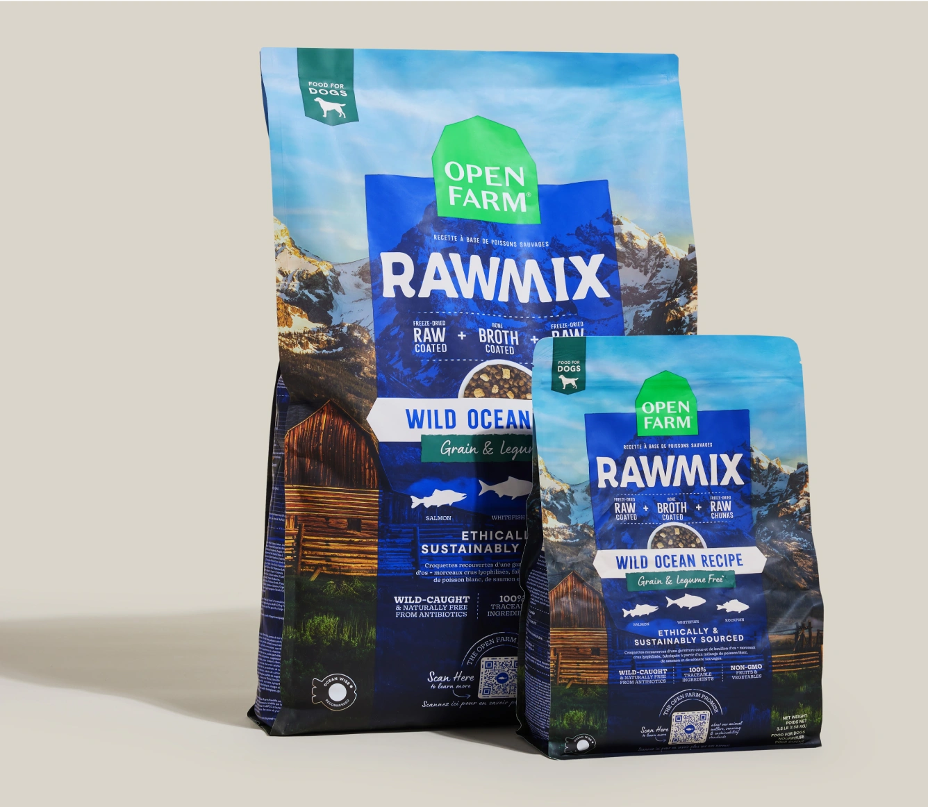 Ocean's Bounty: Grain-Free Goodness for Your Wild Pup Unleashed! Taste the Wild! RawMix Rocks!