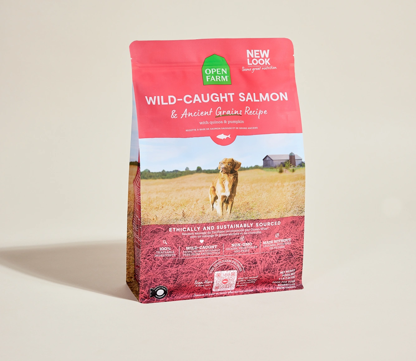 Salmon Symphony: Wild-Caught Goodness Meets Ancient Grains for Your Pup's Delight!